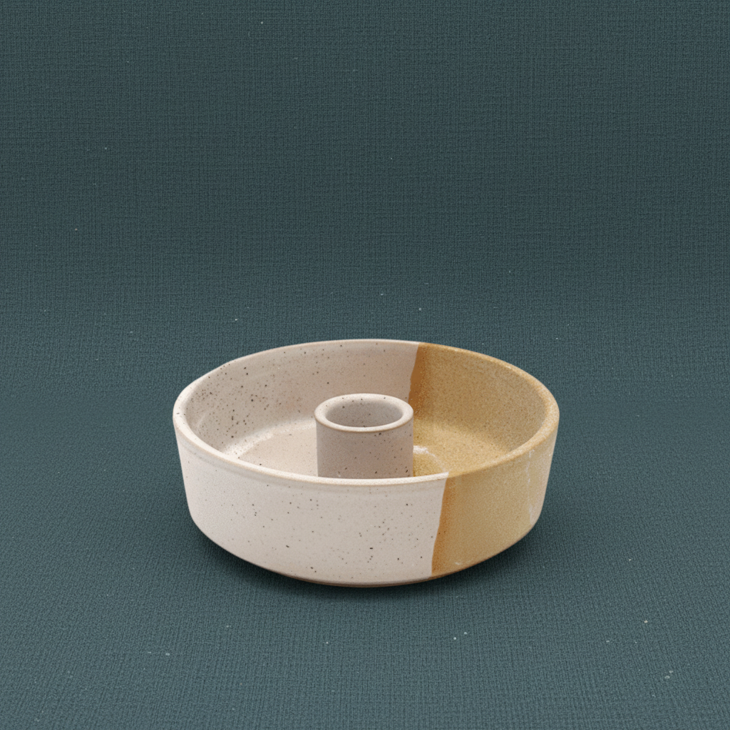 A ceramic palo santo burner shown without a smudge stick on a muted teal background with soft natural lighting. — for Carpe Diem Dream
