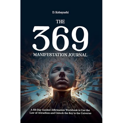 The 369 Manifestation Journal paperback by D. Kobayashi featuring a 69-day guided manifestation program, daily affirmations, reflection prompts, and Law of Attraction exercises designed to support abundance and intentional living — for Carpe Diem Dream