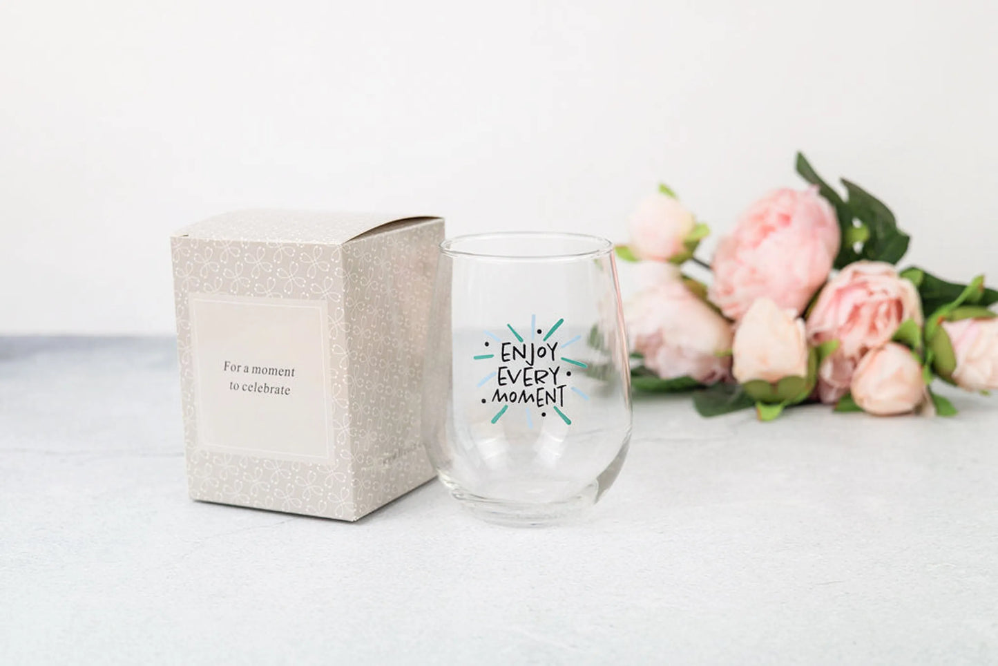 Luxury Spa Gift Box – Natural Self-Care Set with Candle, Wine Glass & Relaxation Essentials
