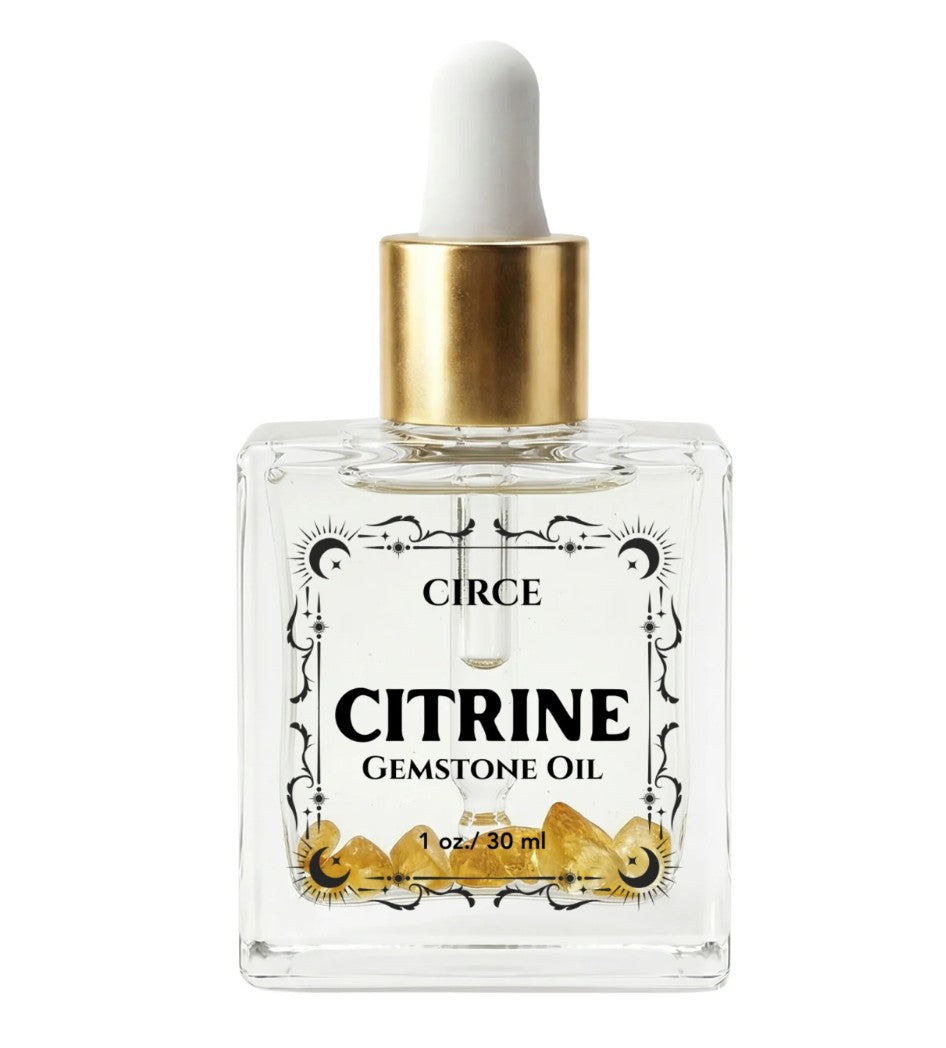Citrine Ritual Body Oil – Crystal-Infused Abundance & Radiance (3.4 oz)