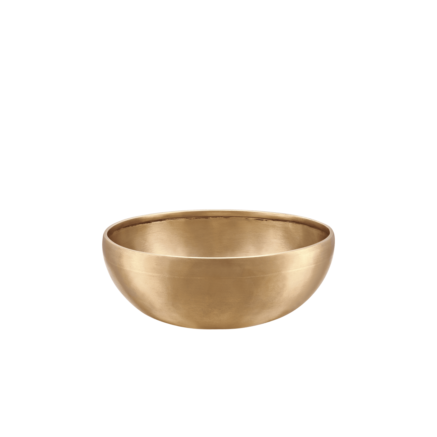 Extra-small handcrafted bronze singing bowl with smooth matte finish displayed on a transparent background — for Carpe Diem Dream