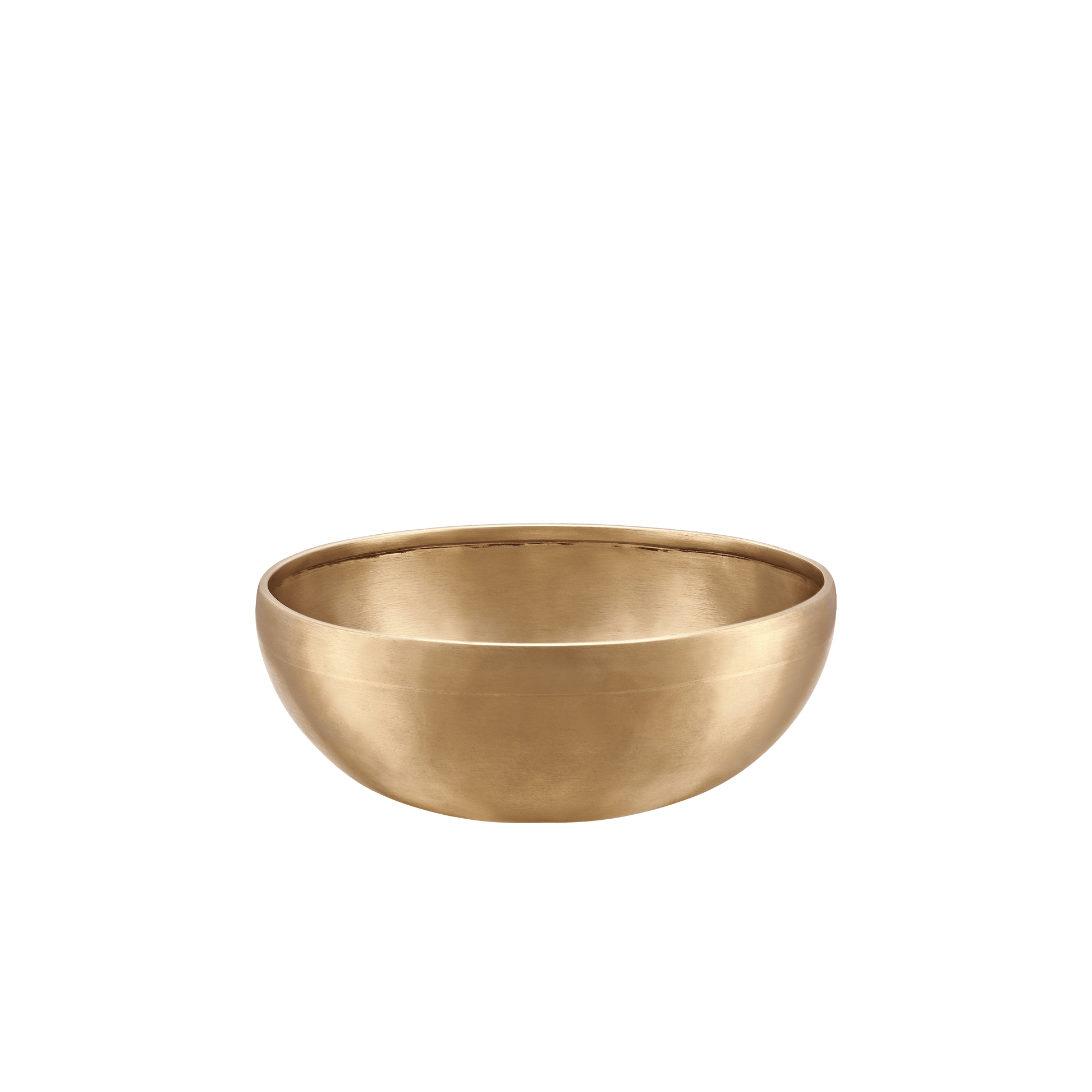 Extra-small handcrafted bronze singing bowl with smooth matte finish displayed on a transparent background — for Carpe Diem Dream