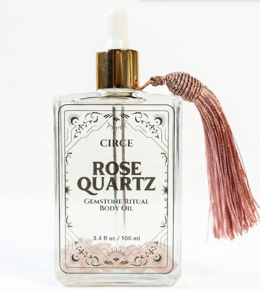 Rose Quartz Ritual Body Oil – Self Love & Heart Glow (3.4 oz)