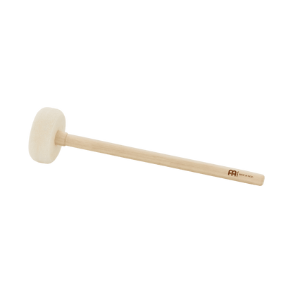 Large single-head felt singing bowl mallet with wooden handle displayed on a transparent background — for Carpe Diem Dream