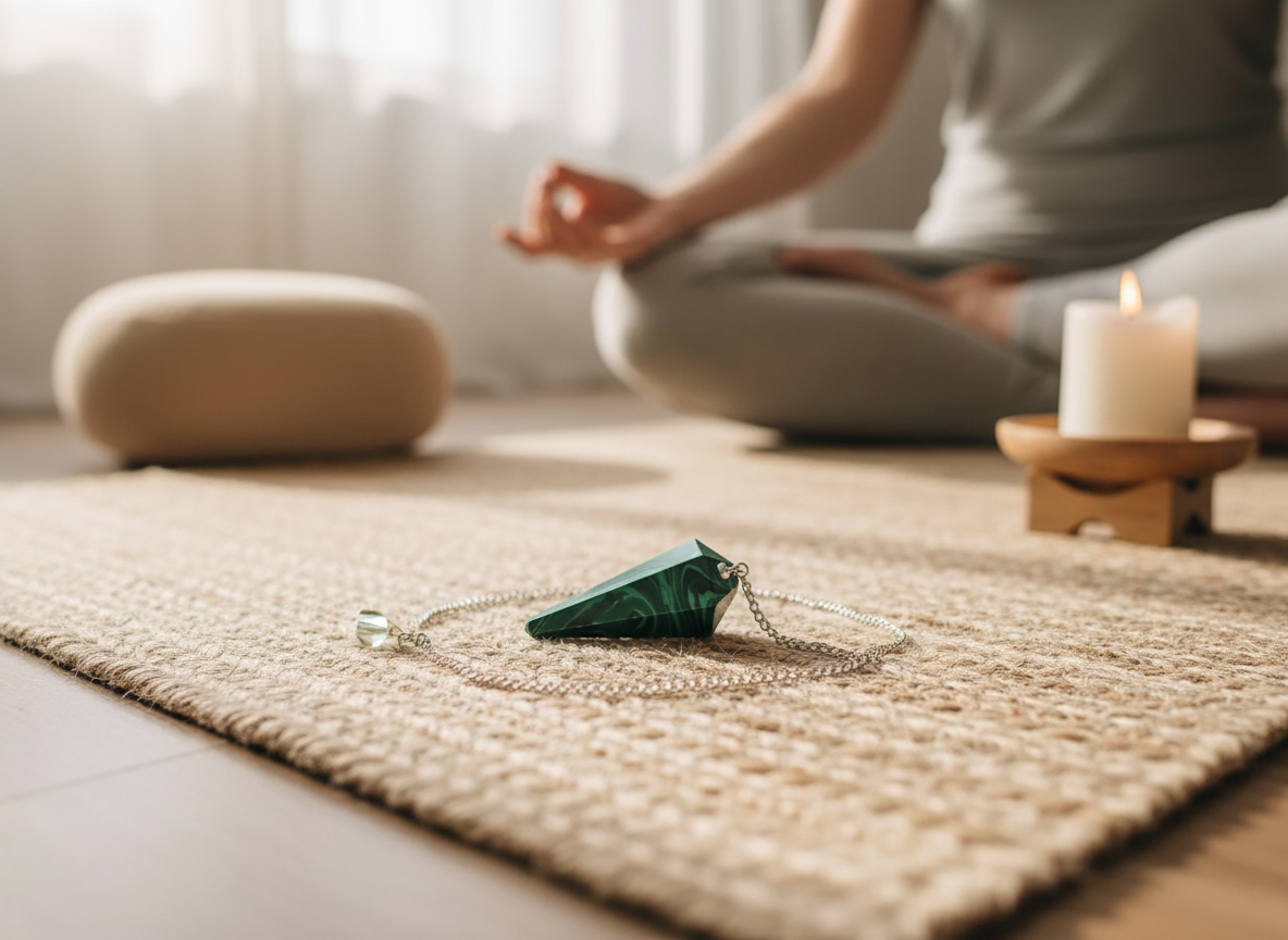 Malachite Pendulum - Yoga Meditation