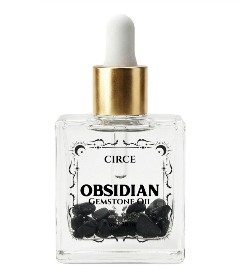 Obsidian Ritual Body Oil – Protection & Grounding Glow (3.4 oz)