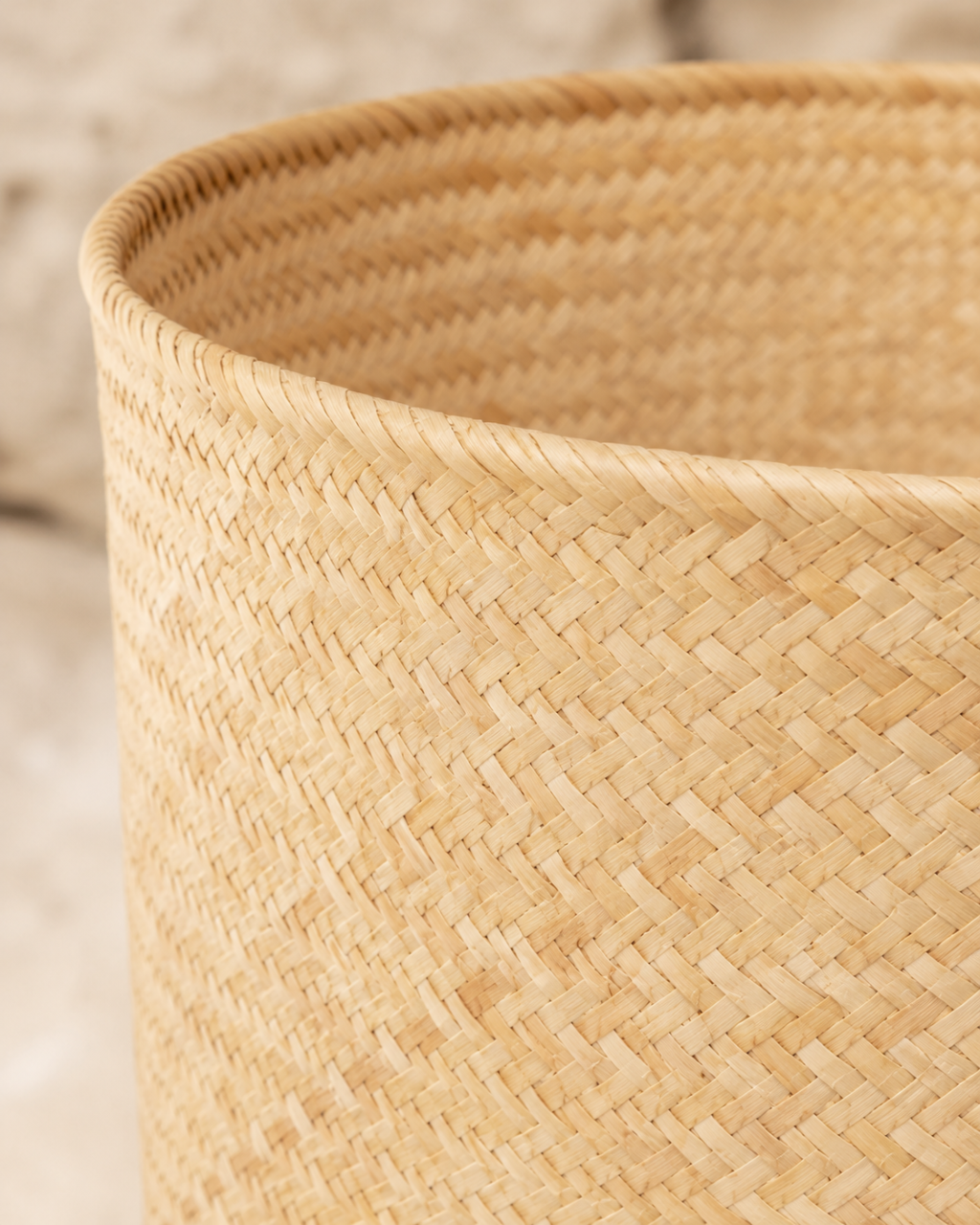 Praya Handwoven Rattan Basket | Natural Bali Storage