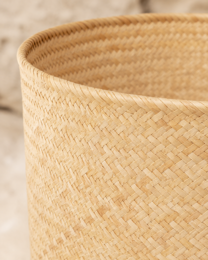 Praya Handwoven Rattan Basket | Natural Bali Storage