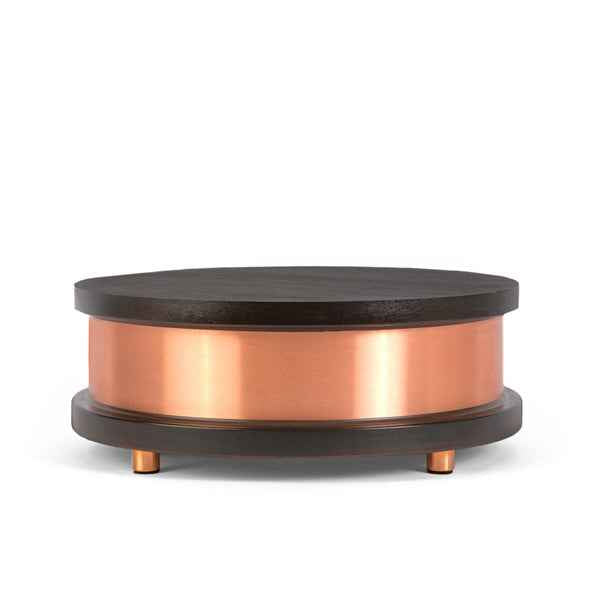 A Qi-Home Cell EMF protection device in dark beech wood finish shown on a neutral background with accurate product coloring. — for Carpe Diem Dream