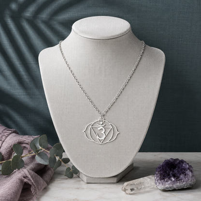 Third Eye Chakra Coin Necklace – Intuition & Insight