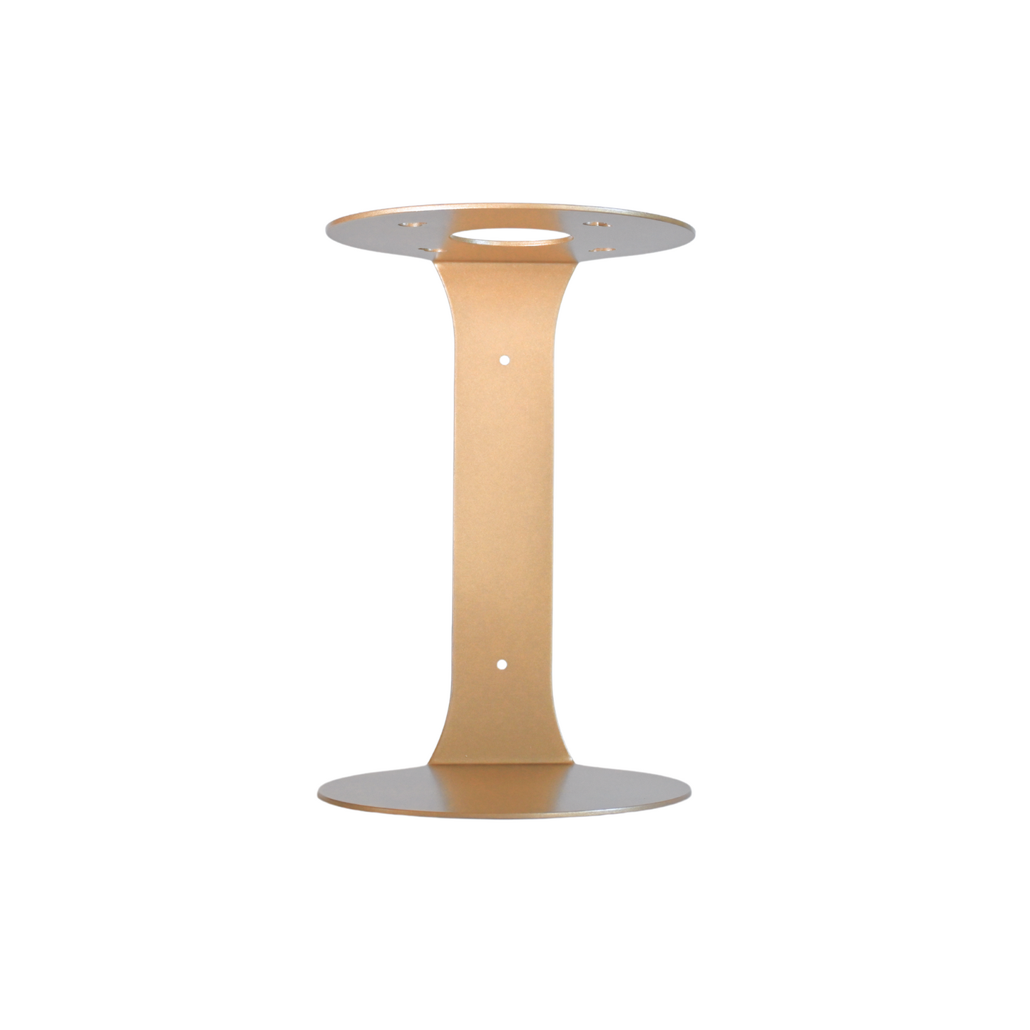 Gold yoga block storage bracket displayed upright on a white background. — for Carpe Diem Dream