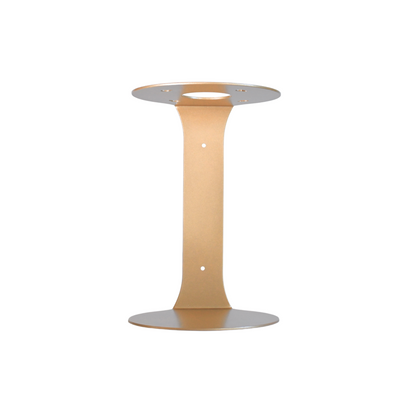 Gold yoga block storage bracket displayed upright on a white background. — for Carpe Diem Dream